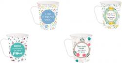 CANECA PORC 310ML FLORAL