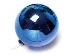 NATAL ENF BOLA 10CM BRILHANTE AZUL NTB1006A