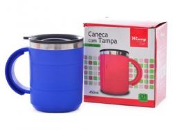 CANECA C/TAMPA INOX 450ML IXB14026